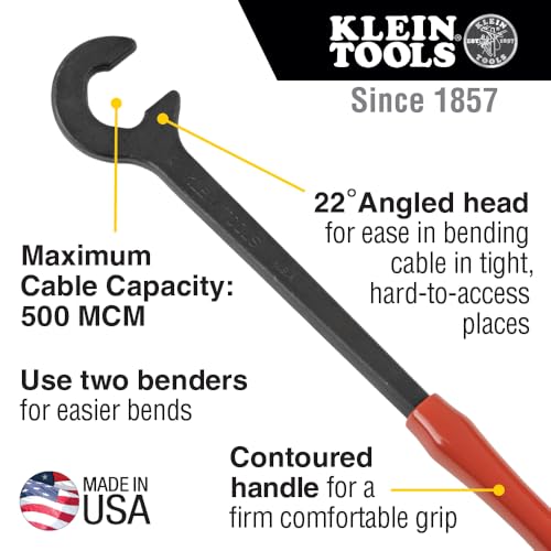 Klein Tools 50402 Cable Bender, 14-Inch, Made in USA by KLEIN TOOLS - Image 2