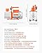 VEVOR AC Vacuum Pump and Gauge Set, 7 CFM 3/4 HP, Two Stage Rotary Vane HVAC Vacuum Pump, A/C Manifold Gauge Kit, for R134a R22 R410a, with Leak Detector Carry Bag Hose, for Auto HVAC Air Conditioning