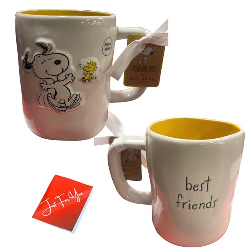 Taza cerámica Rae Dunn 16 oz con etiqueta de regalo