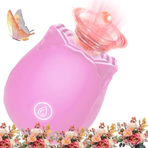 New Enhanced Version 2026 New Red Roses Flower Toy for Women, Whisper-Quiet & Waterproof Design Toys U6854Q (Pink)