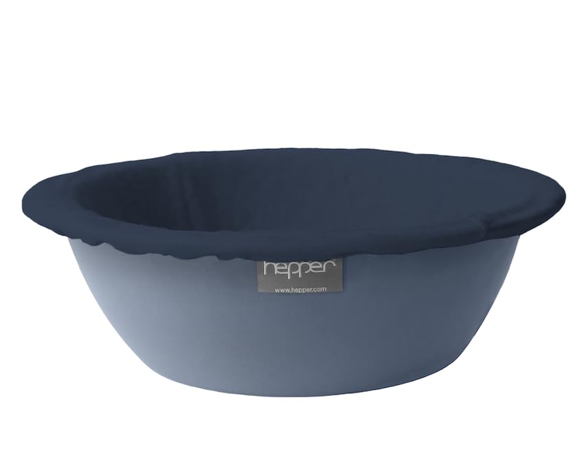 Hepper Cat Nest - Washable Cat Bed with Removable Fluffy Fleece Liner - Cozy Comfy Calming Cat Bed Round Shape - Cat Warming Bed - Donut Cat Bed Desk Ready - Small Cat Bed for Indoor Cats (Blue/Blue) — image 1