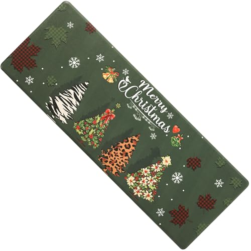 Carvapet Weihnachten Anti-Rutsch-Küchenmatte Anti-Ermüdung Stehend Matten Gepolstert Komfort Küche Boden Matten PVC Wasserdicht Läufer… – Ansicht 1