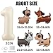 Dog 1st Birthday Party Decorations - Beige Lets Pawty Banner with Number 1 Foil Balloon, Cute Puppy Shaped and Paw Print Balloons Kit for Pet 1 Years Old Birthday Party Supplies