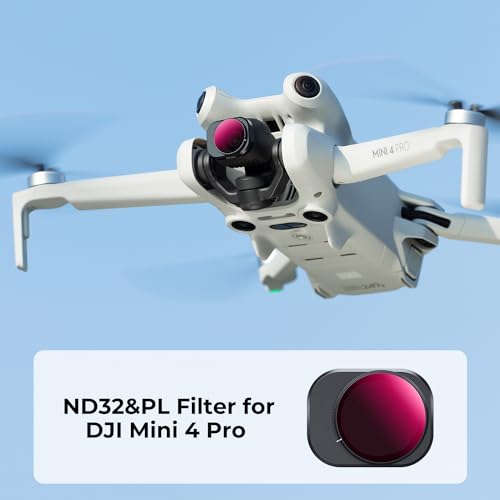 Image of K&F CONCEPT ND32&PL Filter Compatible with DJI Mini 4 Pro | Fixed 5 Stops Light Reduction and Polarizing 2-in-1 Filters, Multi-Function HD Optical Glass - FD031