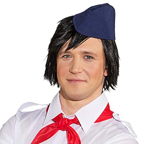 DDR Ostalgie Pionier Mütze Unisex Käppi blau Einheitsgröße Fasching Karneval