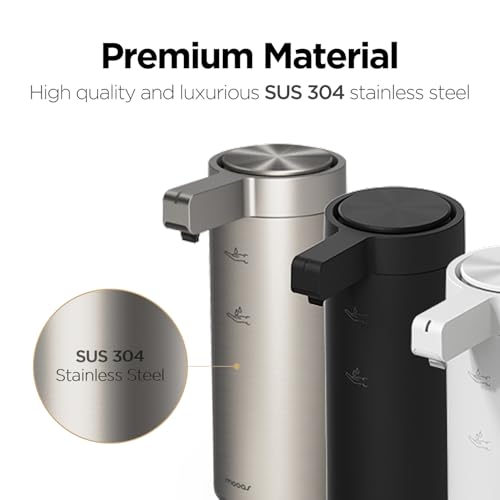 Image of Automatic Liquid Soap Dispenser Stainless Steel Touchless Hand Soap Dispenser with Waterproof IPX5 Motion Sensor Dish Soap Dispenser for Kitchen Bathroom (Rechargeable (Black))