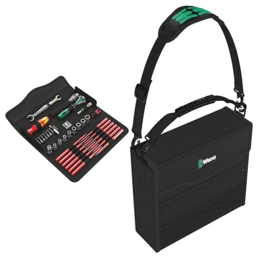 Wera 05135926001 KK W 1 Kraftform Kompakt W1 Wartung, Werkzeug-Set, 35-teilig, Schwarz, Stück & 2go 2 Werkzeug-Container, 3-teilig, 1 Stück, 05004351001