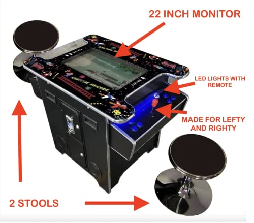 TOP US 412-Game Cocktail Arcade Machine