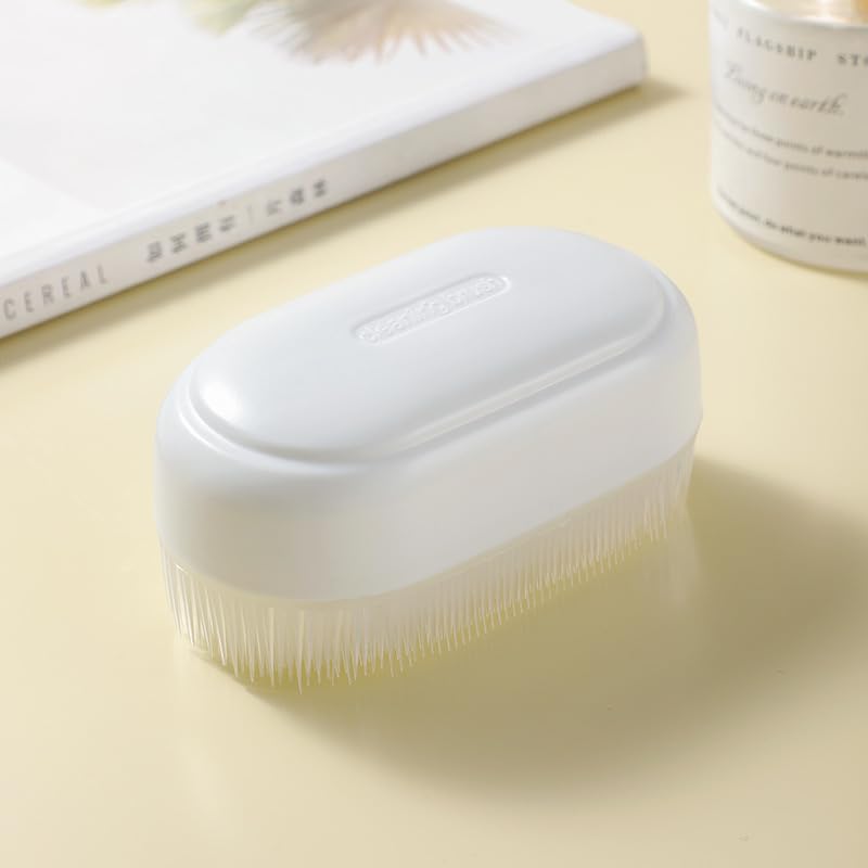 Image of Soft Bristle Laundry Cleaning Brush - for Stains, Clothes, Shoe - Gentle Scrub Brush with Comfortable Grip - 2 Pack