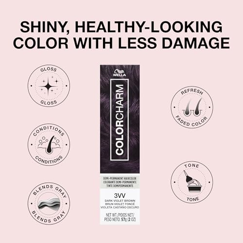 Image of COLORCHARM Demi Permanent Hair Color - Gloss, Refresh & Tone - 2 Fl Oz | Shea Butter | Free of ammonia, gluten, parabens, and animal-derived ingredients.