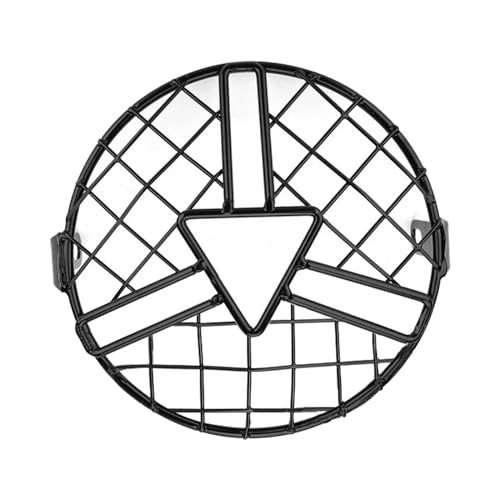 Protector de faro de malla para evitar roturas por piedras en faros redondos de motos