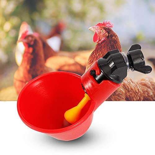 Bicaquu Abreuvoir Poules, 5pcs Poulet Oiseaux automatiques abreuvoirs Bols de Tasse d'eau Potable(03)