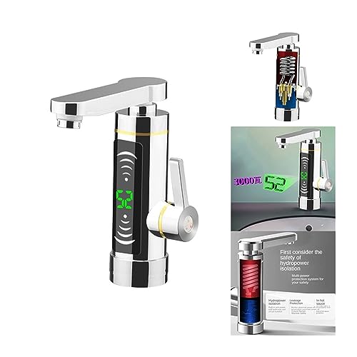 Grifo de calentamiento rápido instantáneo 3000W con pantalla digital para fregadero sin tanque 3