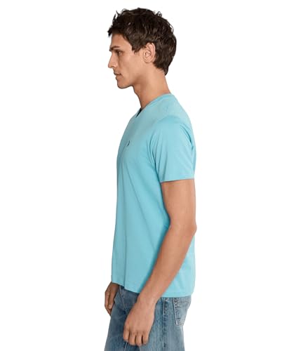 Image of U.S. Polo ASSN. Men's Solid V‑Neck T-Shirt, Canyon Blue, X-Large