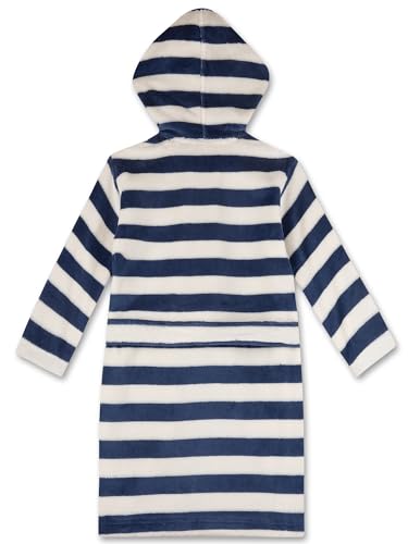 Sanetta Jungen-Bademantel blau gestreift | Gemütlicher Kinderbademantel – Ansicht 4