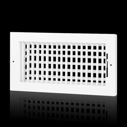 12x6 Wall Vent Cover for 12x6 Duct,Adjustable Ceiling Vent Cover Register | Air Supply Diffuser HVAV AC Air Vent Cover with Damper Individual Blade for Direct Custom Airflow,Overall Size 13.75"Wx7.75"H