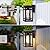 9.76'' Outdoor Wall Light Fixtures 2 Packs, Waterproof Porch Lights Lanterns, Exterior Modern Brown Wall Mount Lighting, Anti-Rust E26 Outside Scones for House Front Door Garage Patio, 2 Pack