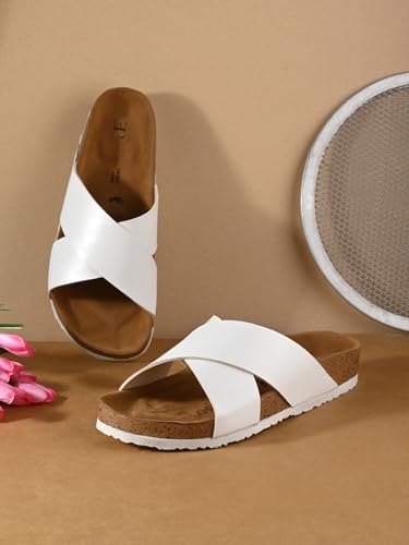 Image of EL PASO Leather Fashion Sandals Casual Platform Heels Wedges Cork Sole Sandal for Women & Girls