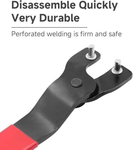 Image of OLIREXD Angle Grinder Universal Adjustable Pin Wrench for Angle Grinder Machine (2, Red)