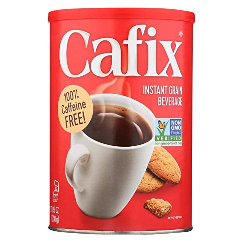 Cafix All Natural Instant Beverage Coffee Substitute - Caffeine Free - Case of 6 - 7.05 oz.
