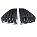 2pcs for V-W Volk/swagen Golf8 Golf MK8 GTI R 2020+ Accessories Sporty Car Auto Exterior Rear Side Window Louvers Air Vent Scoop Shades Cover Trim Blinds -Carbon Black