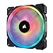 Corsair LL140 RGB LED PWM PC-Gehäuselüfter (140mm Dual Licht Loop RGB LED, Einzelverpackung) schwarz