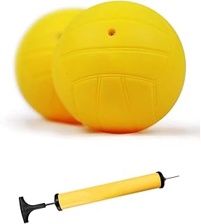 Viminston Roundnet Game Replaceable Ball Competitive Balls Mini Volleyball 2-Pack with Pump(2 Balls&1 Pump)