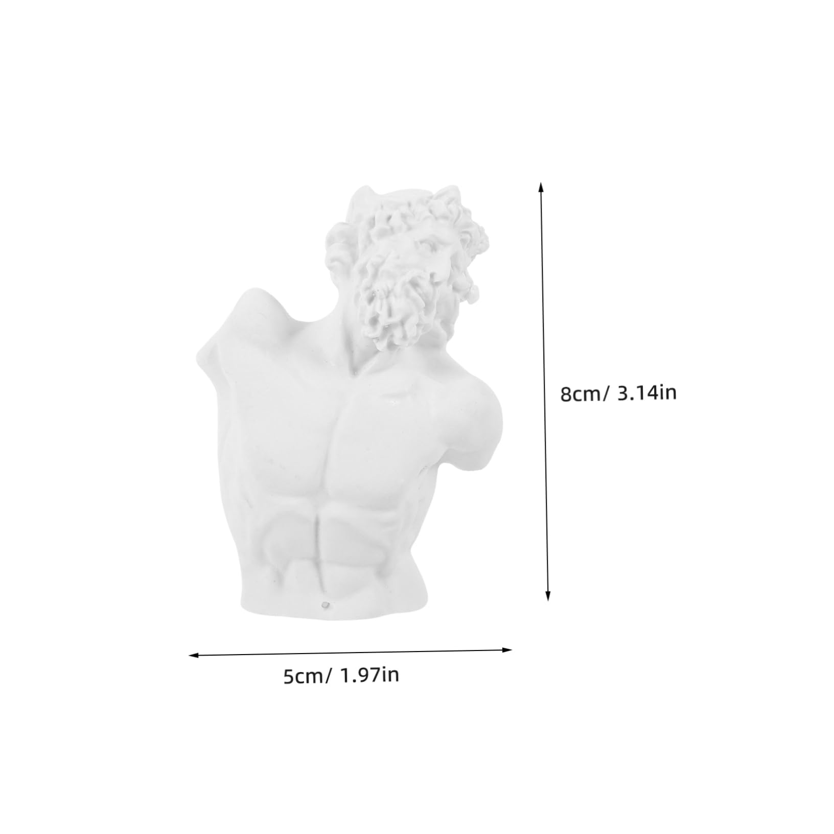 Gogogmee 10Pcs Mini Bust Sculpture Figurines for Home Decor Aesthetic Statue Ornaments Elegant Miniature Art for Living and Art