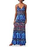  Desigual Dress Straps Greta Woman Blue Vestido, Azul (Marino 5001), M para Mujer