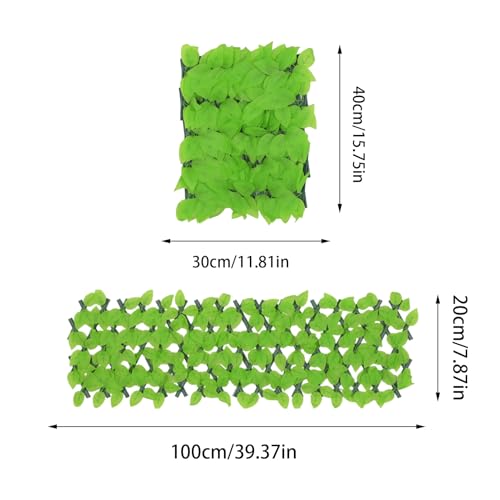 Seto para jardín con hojas artificiales y paneles decorativos de ocultación 6