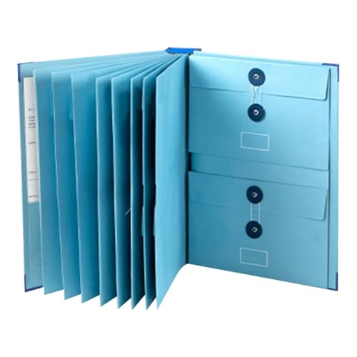 Trieur Compartiments A4 Folio, Rangement Papier Administratif, Extensible Classeur A4 Range Document Bureau, Trieur Document Organiseur De Dossiers Rande Capacité