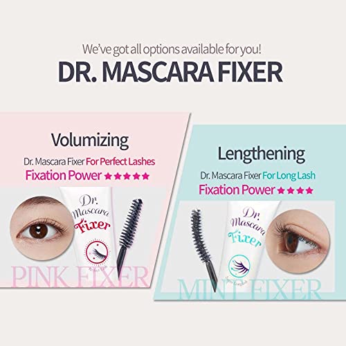 Image of ETUDE Dr. Mascara Fixer For Super Long lash, Korean Mascara Primer, Natural lash Extension, Lengthening, Smudge-Proof, Korean Makeup, Beauty, Micro Black Fiber Formula (0.203 Fl Oz)