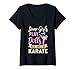 Femme Certaines filles jouent avec des poupées véritables filles font du karaté – Fille MMA T-Shirt avec Col en V