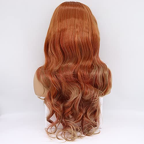 Perruque orange gingembre 71 cm idéale pour sublimer vos soirées