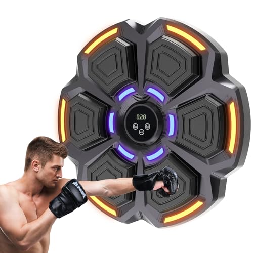 snawowo Music Boxing Machine Adultos - 9 Modos de Velocidad Boxe con Music Pared con Guantes De Boxeo - Máquina de Boxeo con Bluetooth y Recuento Inteligente y Luces al Ritmo de la Música snawowo Music Boxing Machine Adultos - 9 Modos de Velocidad Boxe con Music Pared con Guantes De Boxeo - Máquina de Boxeo con Bluetooth y Recuento Inteligente y Luces al Ritmo de la Música