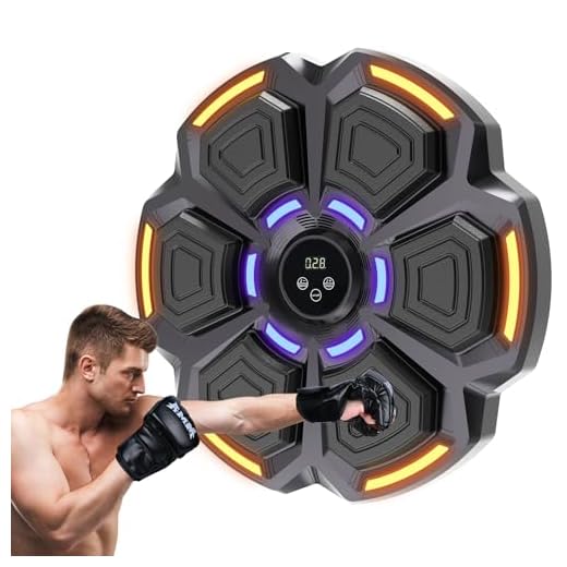 snawowo Music Boxing Machine Adulto - 9 Modos de Velocidad Boxeador de Pared Musical con Guantes De Boxeo - Maquina Musica Boxeo con Bluetooth y Recuento Inteligente y Luces al Ritmo de la Música