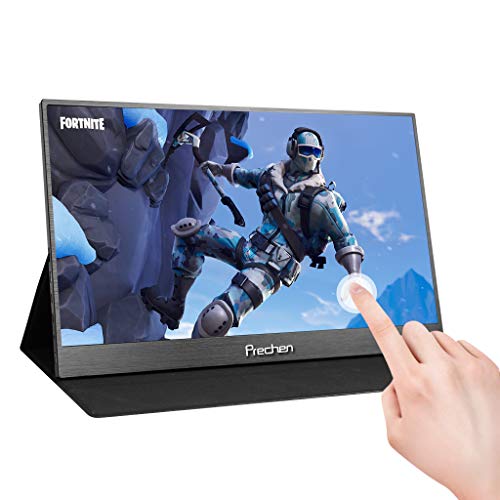 Prechen Portable Monitor Touchscreen,15.6 Inch Type-C(USB C) Portable Touchscreen Monitor 1920X1080 Resolution IPS
