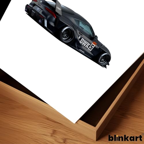 Image of BLINKART Toyota Supra (A90) Car Posters Sticker Gift Items for Boys Room Wall Decor || Comes with Double-Sided Tape|| Decoration Bedroom Living Room Office Studio Decor | 12x18 In (A3) - CAR-296
