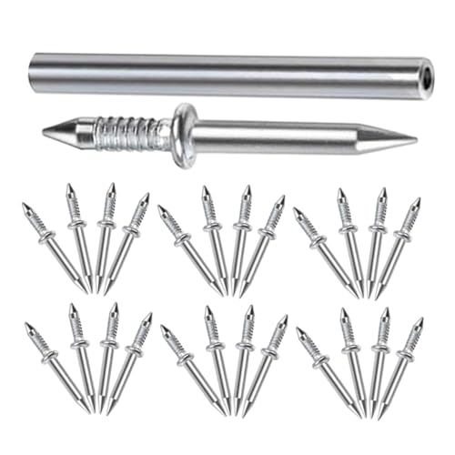 YOSADIER 50pièces Clous Double Tête Sans Marque Pour Plinthes Kit De Clous Avec Outil De Montage Fixation Fiable Et Installation Facile Pour Décoration Murale Et Cadres