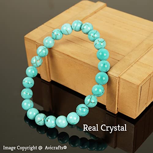 Turquoise Bracelets, Balance Bracelet, Unisex Bracelet, Yoga Bracelet Chakra Bracelet, Blue Gemstone Bracelet, Turquoise Jewelry Genuine Natural Stone Bracelet, Semi Precious Stone Bracelet Gift #TOP3