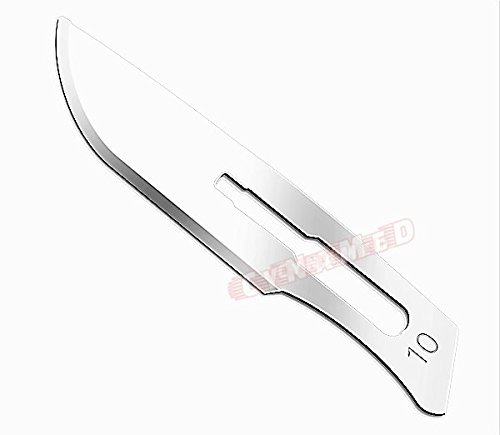 100 Scalpel Blades #10#11 for Biology Lab Anatomy, Practicing Cutting, Medical Student, Sculpting, Repairing with Free # 3 Handle
