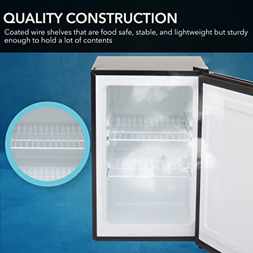 image for Whynter CUF-210SSG Upright Small Mini Freezer with Lock for Bedrooms, 