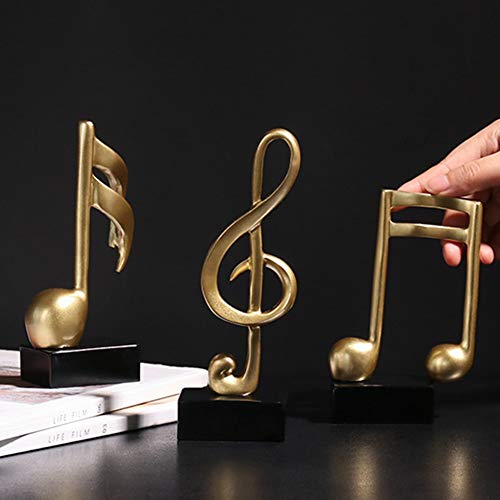 Escultura Musical de 3 Piezas Decorativa Moderna en Resina miniatura 4