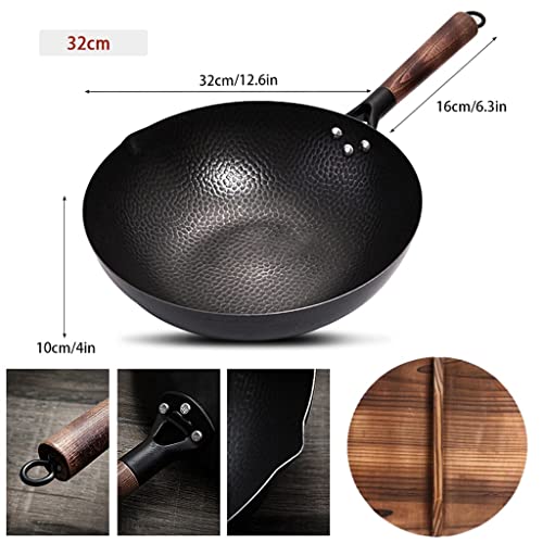 Wok tradicional de hierro 32 cm miniatura 5