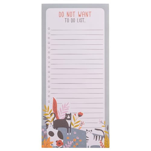 Image of Karma, Large Magnetic Notepads, Notepads for Grocery List, Shopping List, To-Do List, Reminders, Strong Magnetic Back, Memo Notepad 100 Sheets Per Pad, Cute Colorful Designs - Cat