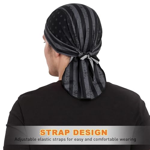Image of YANIKY Bandanas Skull Caps for Men, Women Skull Cap Helmet Liner Cycling Hat Durags Motorcycle Bandana Sweat Wicking Do Rag