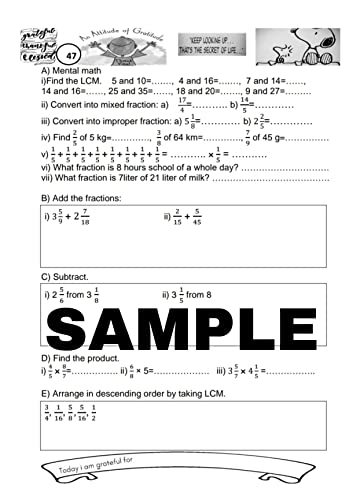 Image of Class 5 Mathematics Practice Question Bank (Chapter wise) Workbook with Mental Maths ICSE /CBSE syllabus up to 2024 by Mathsninjas Bookland
