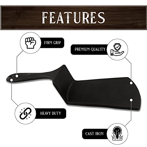 Usabest Premium Cast Iron Spatula Skillet Burger Smasher Press Unique Gift Cooking And Grilling Burgers #TOP2