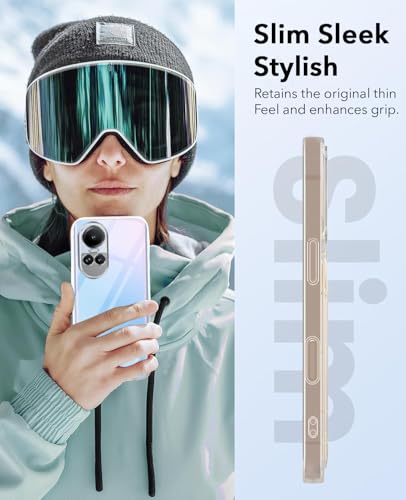 Image of Jkobi Lifetime Anti-Yellow Clear Back Cover Case for Oppo Reno 10 5G | Oppo Reno 10 Pro 5G (Sleek Hard Crystal | Shockproof and Camera Protection)
