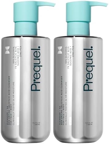 Prequel Skin Gleanser SA Face Wash - 1% Salicylic Acid Glycerin Cleanser